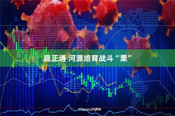 赢正通 河源培育战斗“栗”